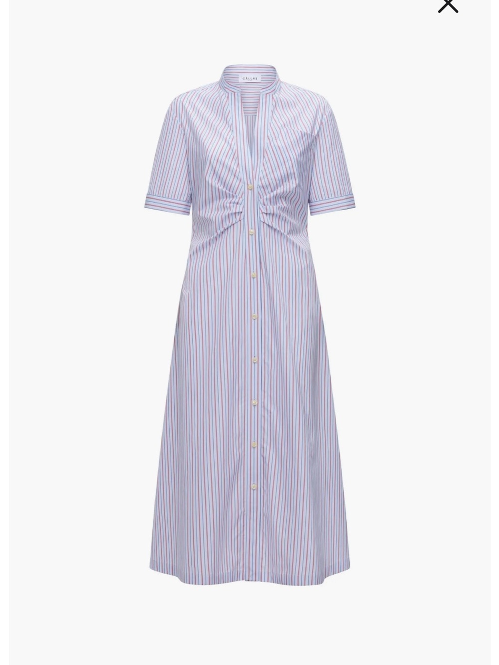 CALLAS MILANO NOOR A-Line Shirtdress Gathered Front